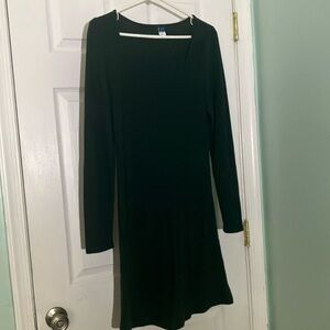 Dark Green long sleeve dress
